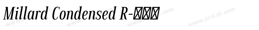 Millard Condensed R字体转换